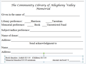 Donation Form