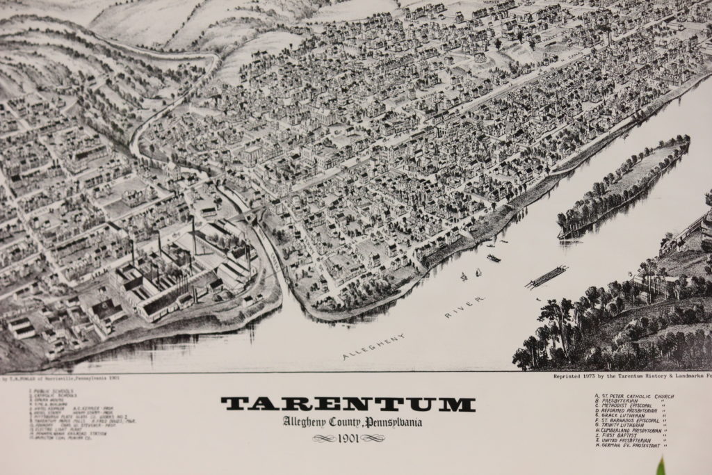 Old map of Tarentum